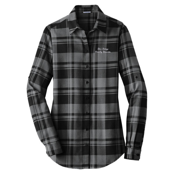 Ladies Plaid Flannel Tunic Thumbnail